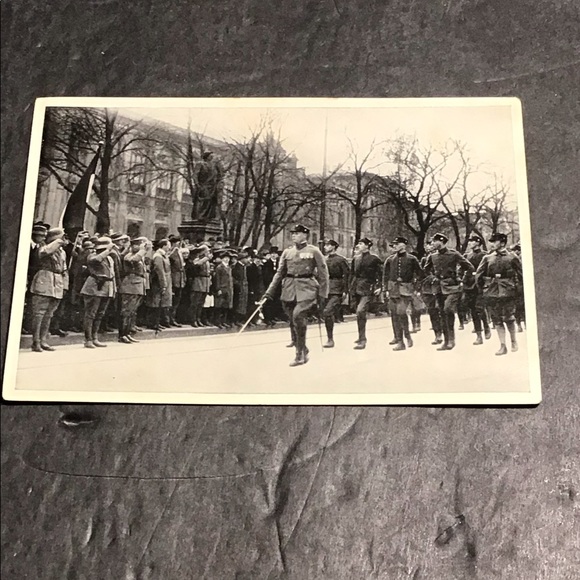Rare Pre WW2 German Tobacco Propaganda Card 5x3.25in - Picture 2 of 4